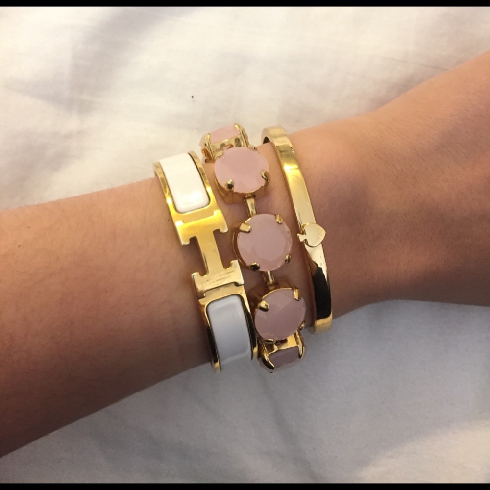 J.Crew Pink Stone Bracelet
